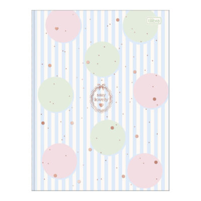 Caderno Brochura Costurado Sem Mola Universitário Grande Capa Dura 80 Folhas Soho - Estampas Sortida
