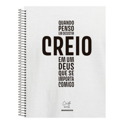 Caderno Espiral Universitário Grande Capa Dura 80 Folhas Cristo - Estampas Sortidas