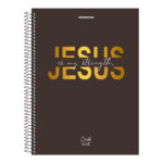 Caderno Espiral Universitário Grande Capa Dura 80 Folhas Cristo - Estampas Sortidas Caderno Espiral Universitário Grande Capa Dura 80 Folhas Cristo - Estampas Sortidas