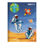 Caderno 1/4 Pequeno Brochura Costurado Sem Mola Capa Dura 80 Folhas Ursinhos Outer Space - Estampas Caderno 1/4 Pequeno Brochura Costurado Sem Mola Capa Dura 80 Folhas Ursinhos Outer Space - Estampas