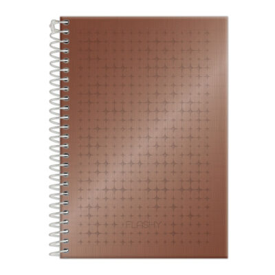 Caderno Espiral Universitário Grande Capa Dura 160 Folhas 10 Matérias Flashy - Cores Sortidas