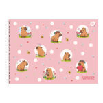 Caderno Desenho E Cartografia Espiral 60 Folhas Capa Dura Capycutie - Estampas Sortidas Caderno Desenho E Cartografia Espiral 60 Folhas Capa Dura Capycutie - Estampas Sortidas