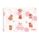 Caderno Desenho E Cartografia Espiral 60 Folhas Capa Dura Capycutie - Estampas Sortidas Caderno Desenho E Cartografia Espiral 60 Folhas Capa Dura Capycutie - Estampas Sortidas