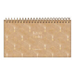 Agenda Planner Espiral Diária Kraft Gold 2026 - Estampas Sortidas