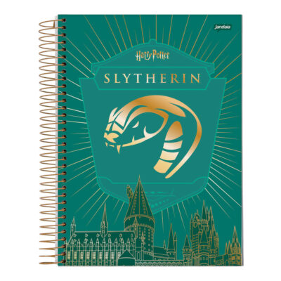 Caderno Espiral Colegial Médio Capa Dura 80 Folhas Harry Potter - Estampas Sortidas