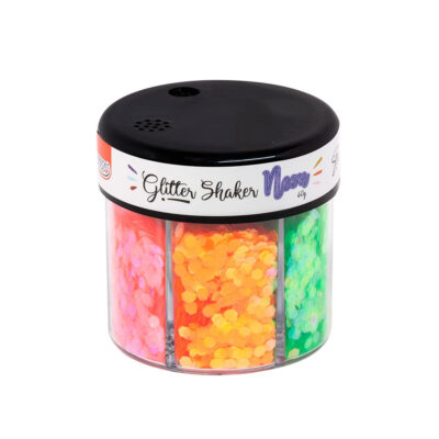 Glitter Shaker Neon Com 6 Cores - 60g Glitter Shaker Neon Com 6 Cores - 60g
