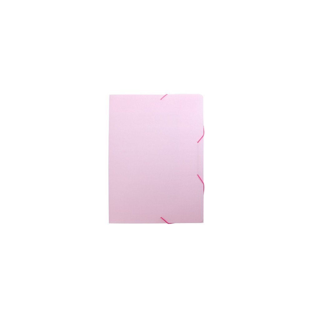 Pasta Com Elástico 1/2 Ofício - Rosa Pasta Com Elástico 1/2 Ofício - Rosa