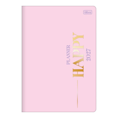 Planner Grampeado M7 Happy 2027 - Cores Sortidas