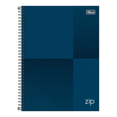 Caderno Espiral Universitário Grande Capa Dura 80 Folhas Zip - Cores Sortidas