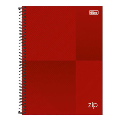 Caderno Espiral Universitário Grande Capa Dura 160 Folhas 10 Matérias Zip - Cores Sortidas