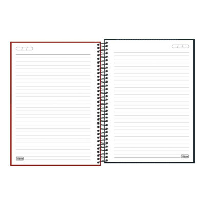 Caderno Espiral Universitário Grande Capa Dura 160 Folhas 10 Matérias Zip – Cores Sortidas