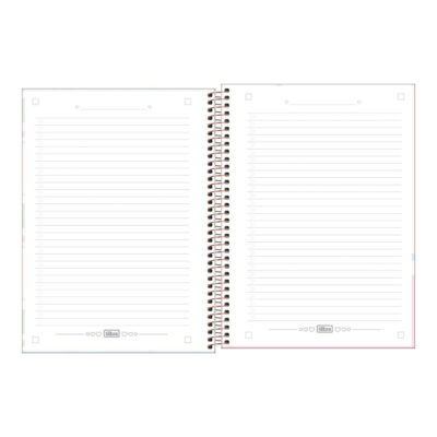 Caderno Espiral Universitário Grande Capa Dura 160 Folhas 10 Matérias Soho – Estampas Sortidas