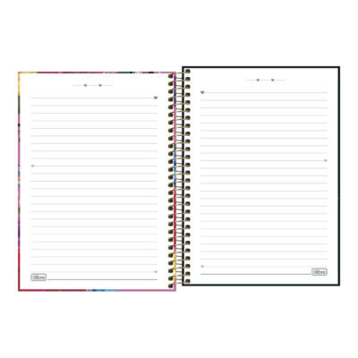 Caderno Espiral Universitário Grande Capa Dura 160 Folhas 10 Matérias Le Vanille – Estampas Sortidas