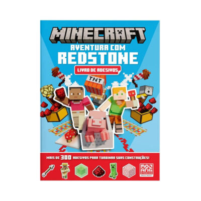 Minecraft - Aventura Com Redstone - Livro De Adesivos