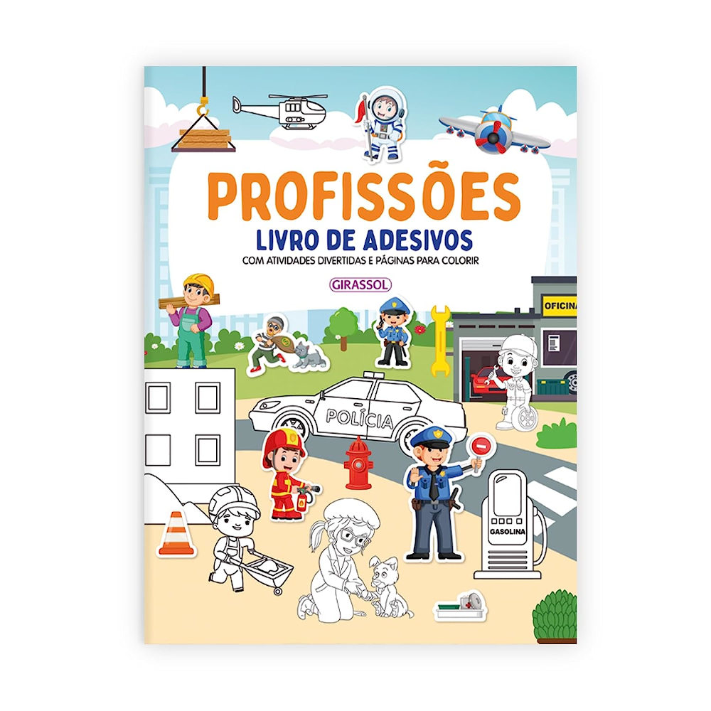 Profissões - Livro De Adesivos Profissões - Livro De Adesivos