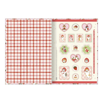 Caderno 1/4 Pequeno Brochura Costurado Sem Mola Capa Dura 80 Folhas Mofusand – Estampas Sortidas