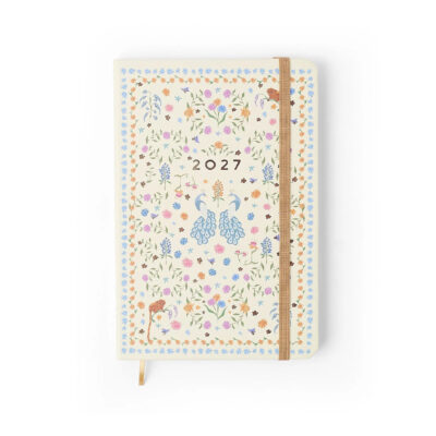 Agenda Planner Costurada Semanal 2027 - Relicário Realeza Off White