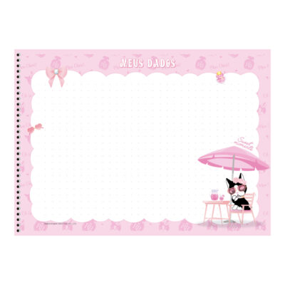 Caderno Desenho E Cartografia Espiral 60 Folhas Capa Dura Rebecca Bonbon – Estampas Sortidas