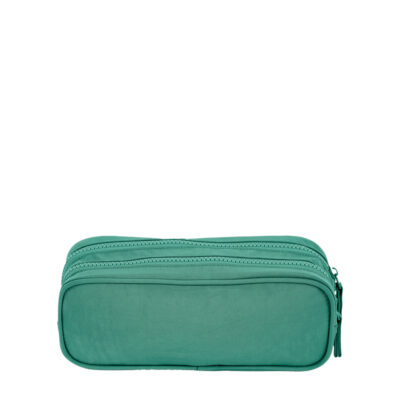 Estojo Crinkle Com 2 Divisórias – Verde Jade