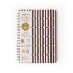 Caderno Colegial Médio Espiral 80 Folhas Capa Dura - Veredas - Marrom