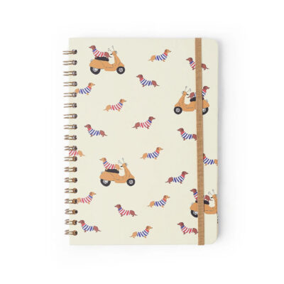 Caderno Colegial Médio Espiral 80 Folhas Capa Dura - Petit - Lambreta