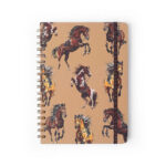 Caderno Colegial Médio Espiral 80 Folhas Capa Dura - Haras - Puro Sangue Caderno Colegial Médio Espiral 80 Folhas Capa Dura - Haras - Puro Sangue