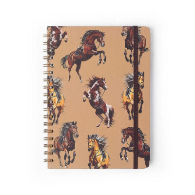 Caderno Colegial Médio Espiral 80 Folhas Capa Dura - Haras - Puro Sangue Caderno Colegial Médio Espiral 80 Folhas Capa Dura - Haras - Puro Sangue