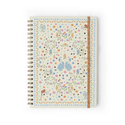 Caderno Espiral Universitário Grande Capa Dura 80 Folhas Relicário - Realeza Off White Caderno Espiral Universitário Grande Capa Dura 80 Folhas Relicário - Realeza Off White