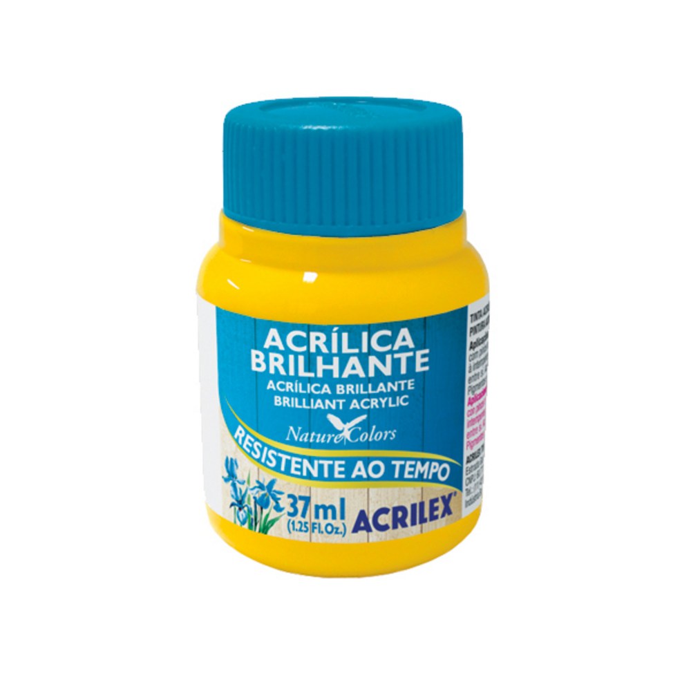 Tinta AcrÍlica Brilhante 37ml - Amarelo Ouro Tinta AcrÍlica Brilhante 37ml - Amarelo Ouro