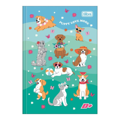 Caderno 1/4 Pequeno Brochura Costurado Sem Mola Capa Dura 96 Folhas D+ - Estampas Sortidas