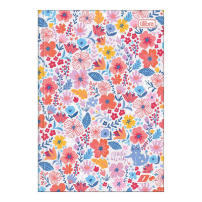 Caderno 1/4 Pequeno Brochura Costurado Sem Mola Capa Dura 96 Folhas D+ – Estampas Sortidas