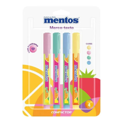 Destaca Texto Mentos Com 4 Unidades